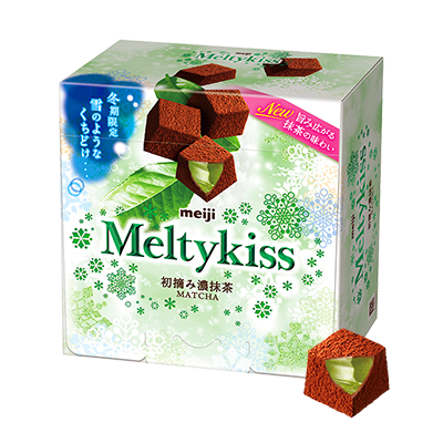 明治Meltykiss抹茶夾餡可可粒