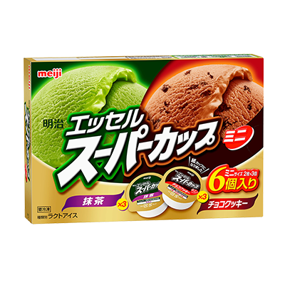 超級杯冰淇淋mini6入組-抹茶&巧克餅乾